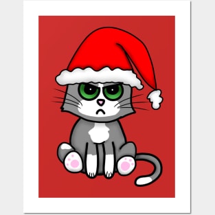 Bah Humbug Cat (Small Print) Posters and Art